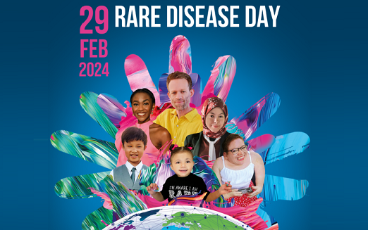 Fotocollage für Rare Disease Day Sujet 2025