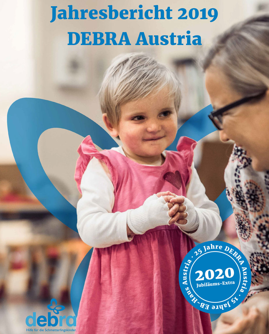 Titelbild Jahresbericht DEBRA Austria 2019