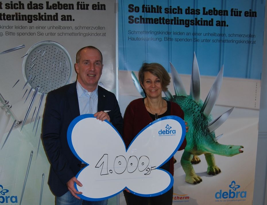 Lions Club Classic Wien Präsident Wolfgang Theiner überbrachte die freudige Nachricht persönlich.