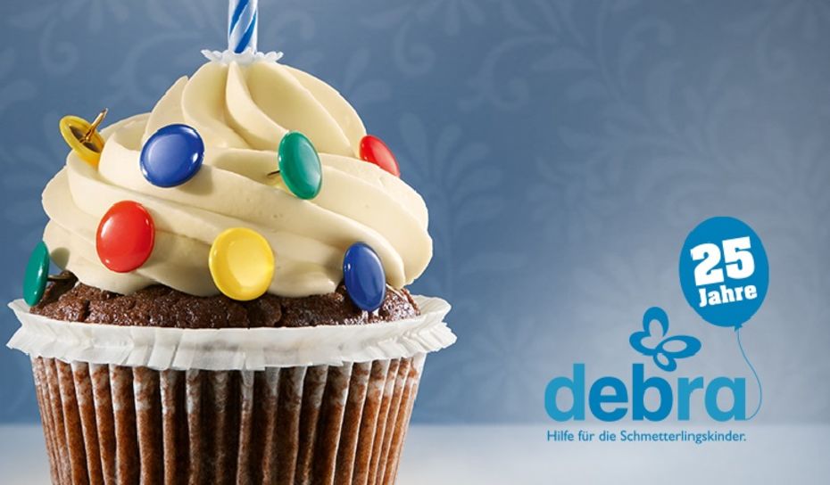 Cupcake 25 Jahre DEBRA Austria