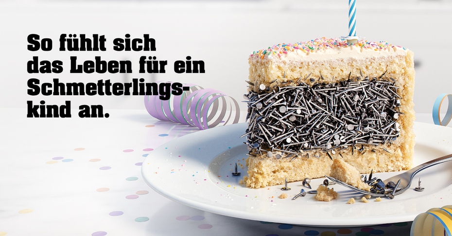 Sujet Geburtstagstorte - gefüllt mit Nägeln