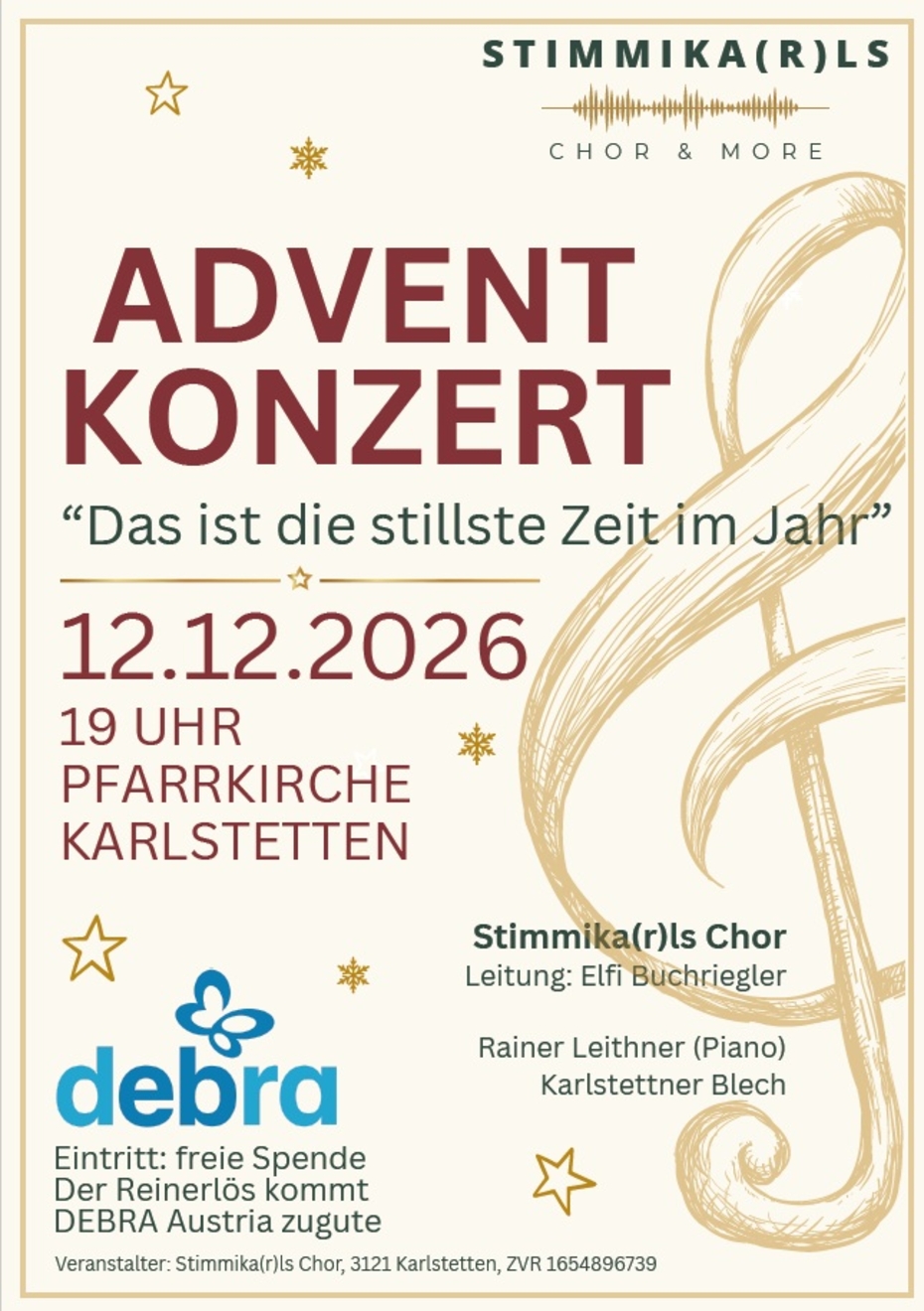 Flyer Stimmikarls Adventkonzert