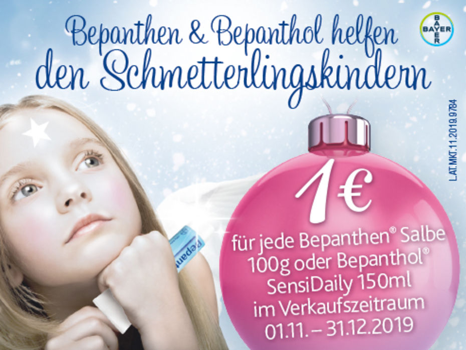 Plakat Weihnachtskampagne Bepanthen