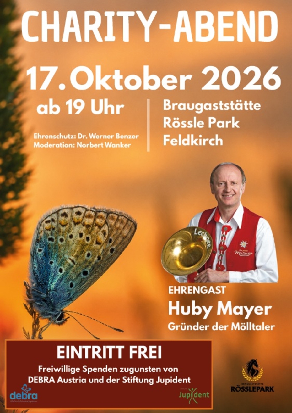 Flyer Charity-Abend Quadro Ernst